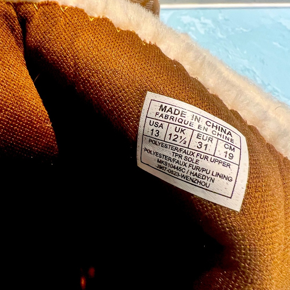 Girl’s Size 13 Michael Kors Brown Soft Boots use only one time